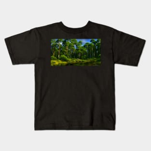 A beautiful spot in the forest Kids T-Shirt